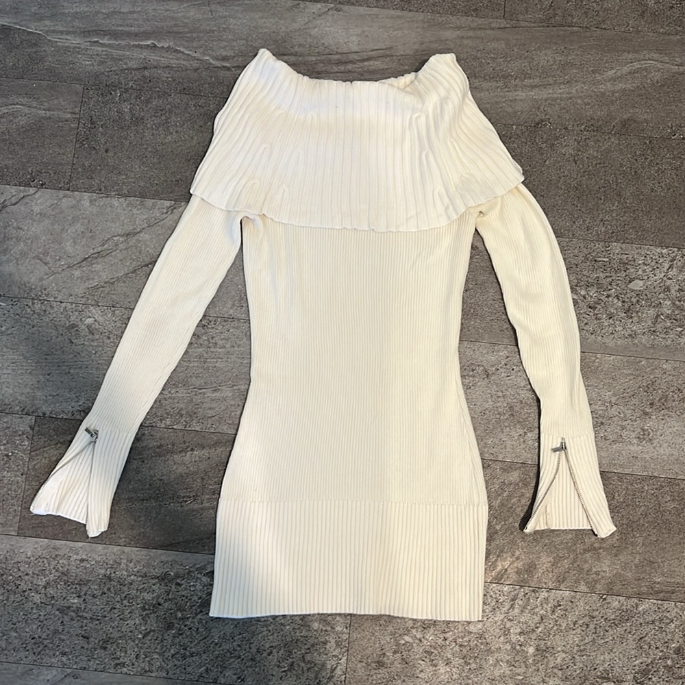 Cache Cream Ribbed Knit Sweater - Picture 5 of 5